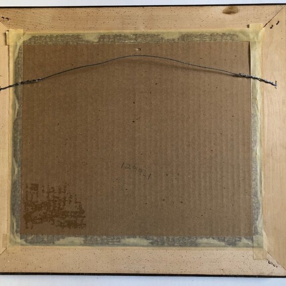 Old village water front scene framed print wall art home decor - Picture 4 of 4